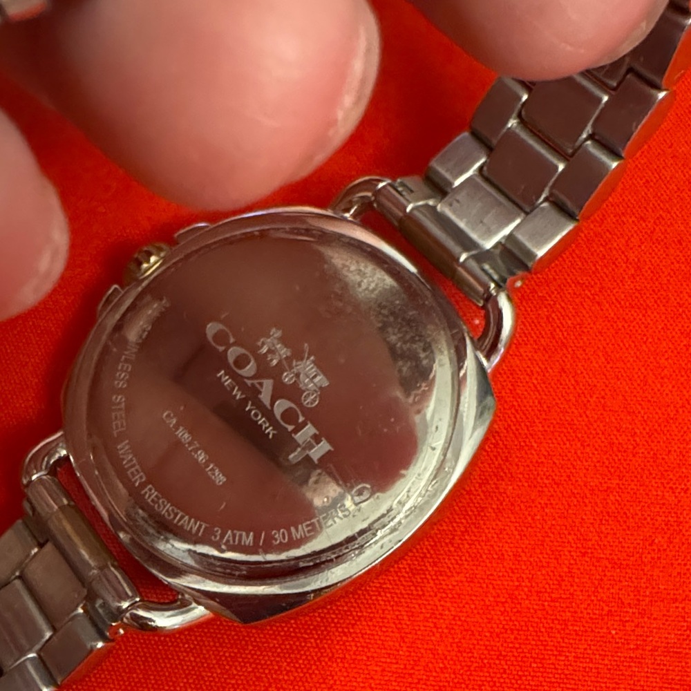 Coach Two-Tone Pink Dial Watch - Picture 5 of 7